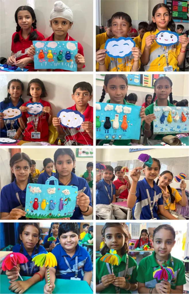 Monsoon Day art and craft activity at Mount View International School Dera Bassi