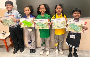 Monsoon Day art and craft activity at Mount View International School Dera Bassi